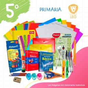 Papelería y útiles escolares de 5o grado – Primaria
