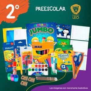 Papelería y útiles escolares de 2do grado - Preescolar