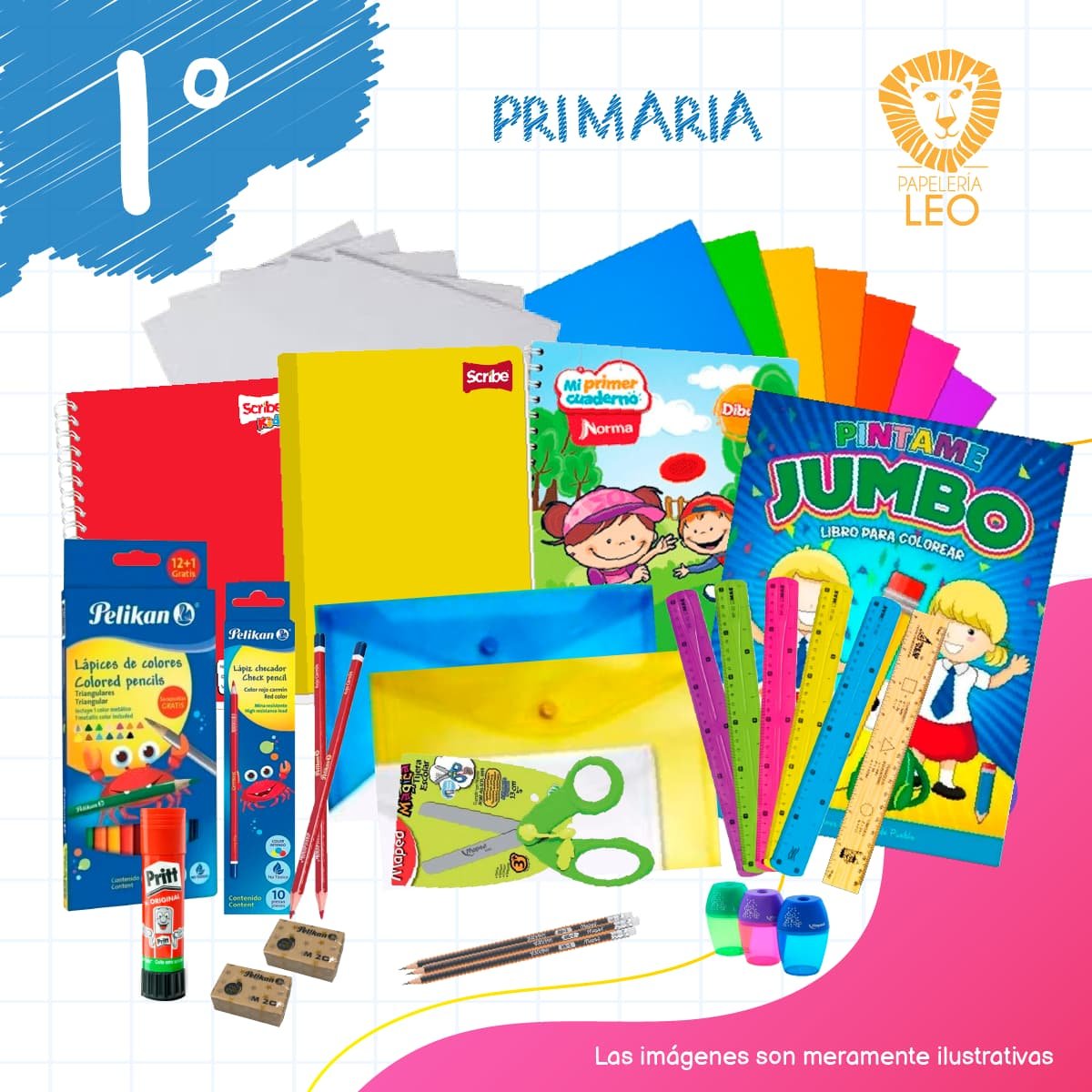 Papelería y útiles escolares de 1er grado - Primaria