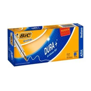 BOLIGRAFO BIC PM DURA MAS AZUL CON 12 PZAS.