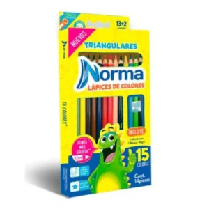 COLORES NORMA TRIANGULAR C/12 + 3