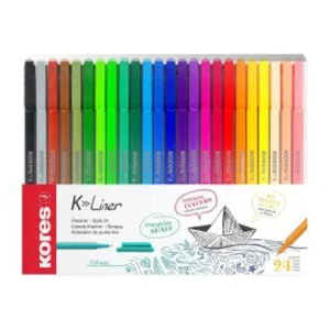 ROTULADOR KORES K-LINER 0.4MM C/24 COLORES SURTIDOS 28124