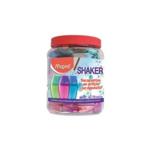 SACAPUNTAS MAPED CON DEPOSITO 1 ORIFICO SHAKER 034080 CON 25 PZAS.