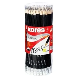 LAPIZ DE GRAFITO NO. 2 HB KORES C/72 NEGRO