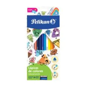 COLORES TRIANGULAR 4MM C/24 PELIKAN